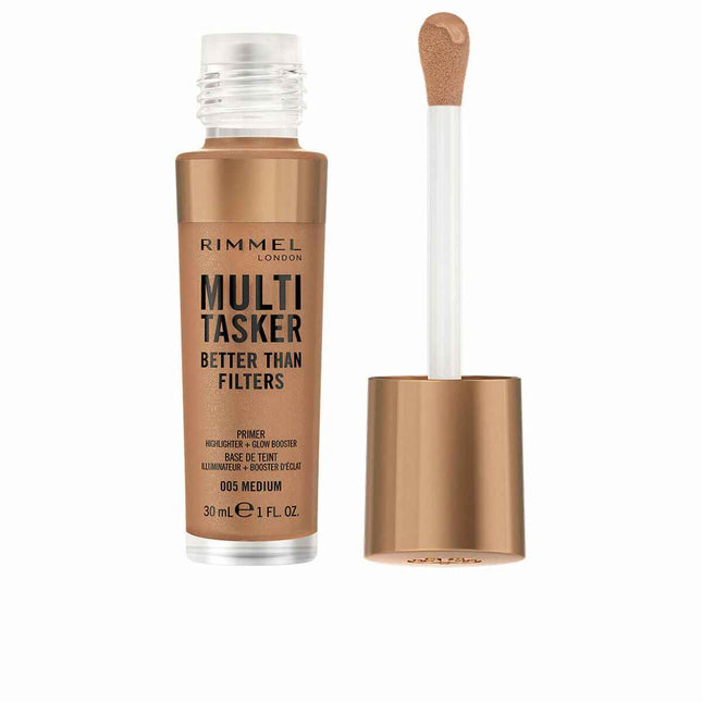 Rimmel London Multi-Tasker Prebase Iluminadora 005-Medium Unisex, 30 ml