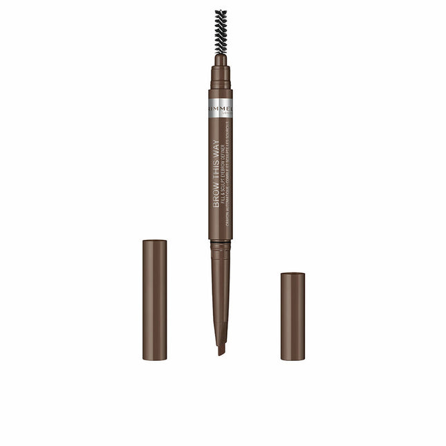 Rimmel London Brow This Way Lápiz De Cejas 02-Medium Brown Unisex, 0,25 g