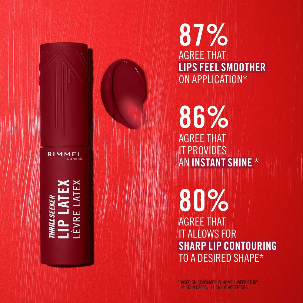 Rimmel London Thrill Seeker Lip Latex Brillo De Labios 300-Main Character Unisex, 6 ml