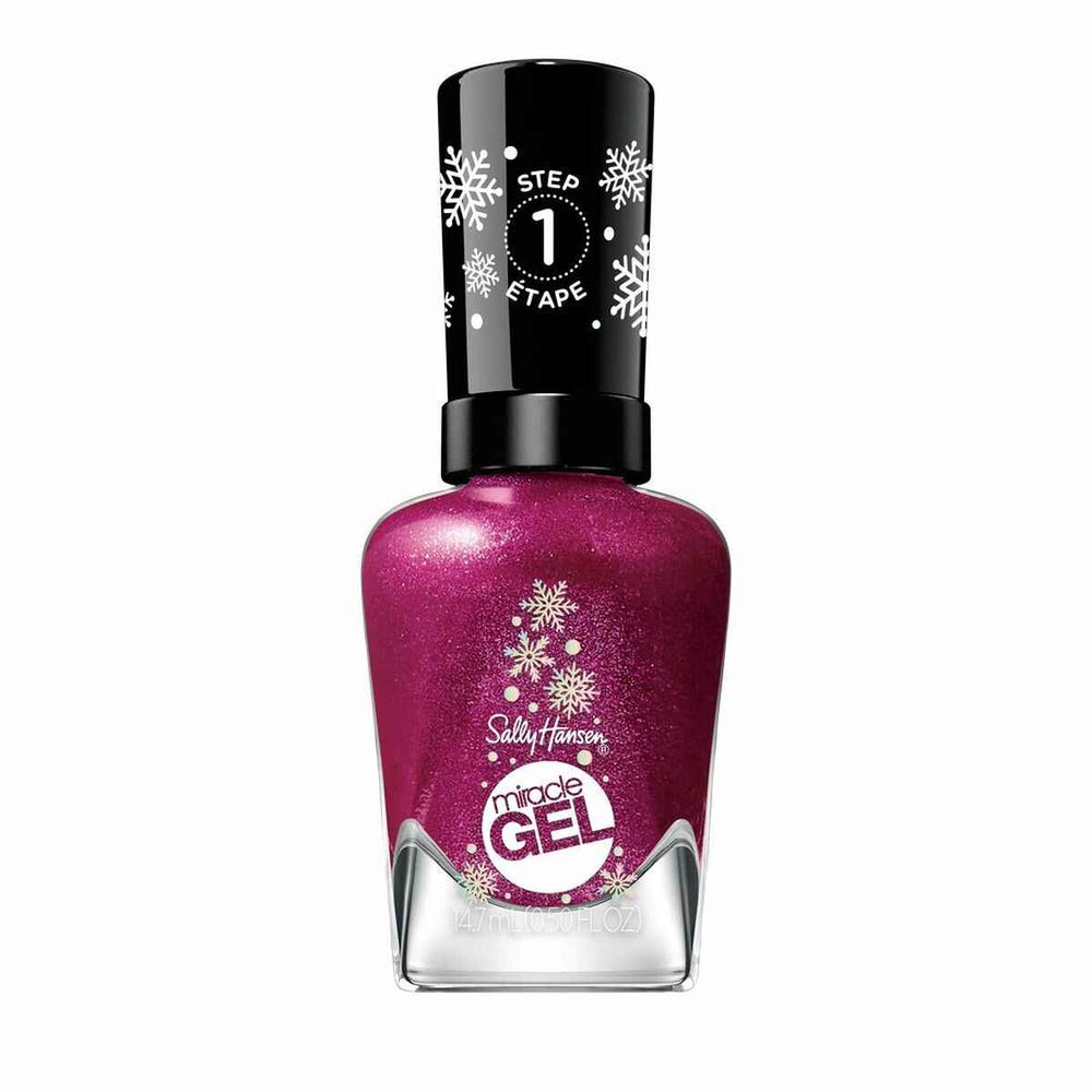 Sally Hansen Miracle – Gel Holiday Esmalte De Uñas 923-Sugar Plum Kisses Unisex, 9,17 ml