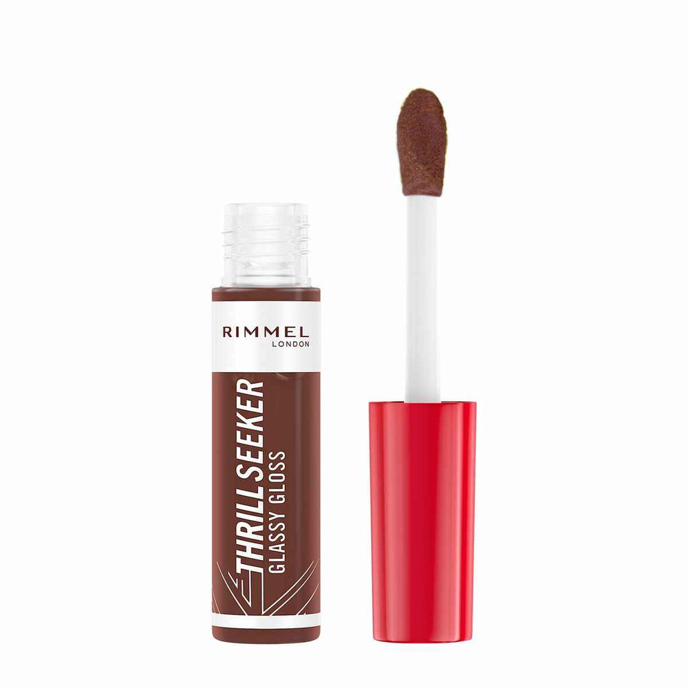 Rimmel London Thrill Seeker Brillo Labial 800-Chocolate Glaze Unisex, 10 ml