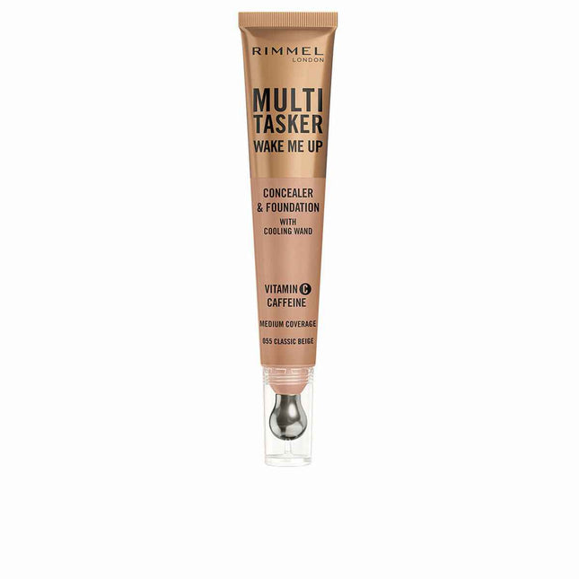 Rimmel London Multitasker Wake Me Up Corrector y Base De Maquillaje Classsic Beige Unisex, 20 ml