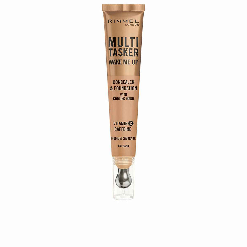 Rimmel London Multitasker Wake Me Up Corrector y Base De Maquillaje Sand Unisex, 20 ml
