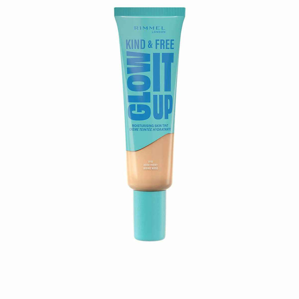 Rimmel London Kind y Free Glow It Up Base Líquida 010-Rose Ivory Unisex, 30 ml