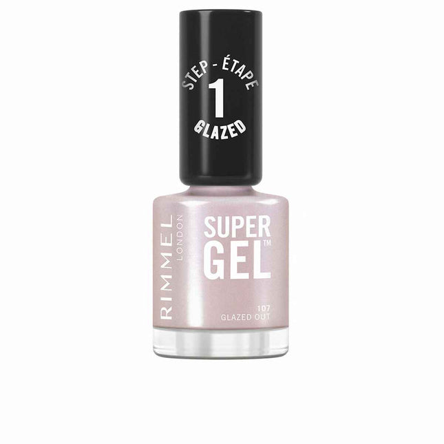 Rimmel London Super – Gel Esmalte De Uñas 107-Glazed Out Unisex, 12 ml