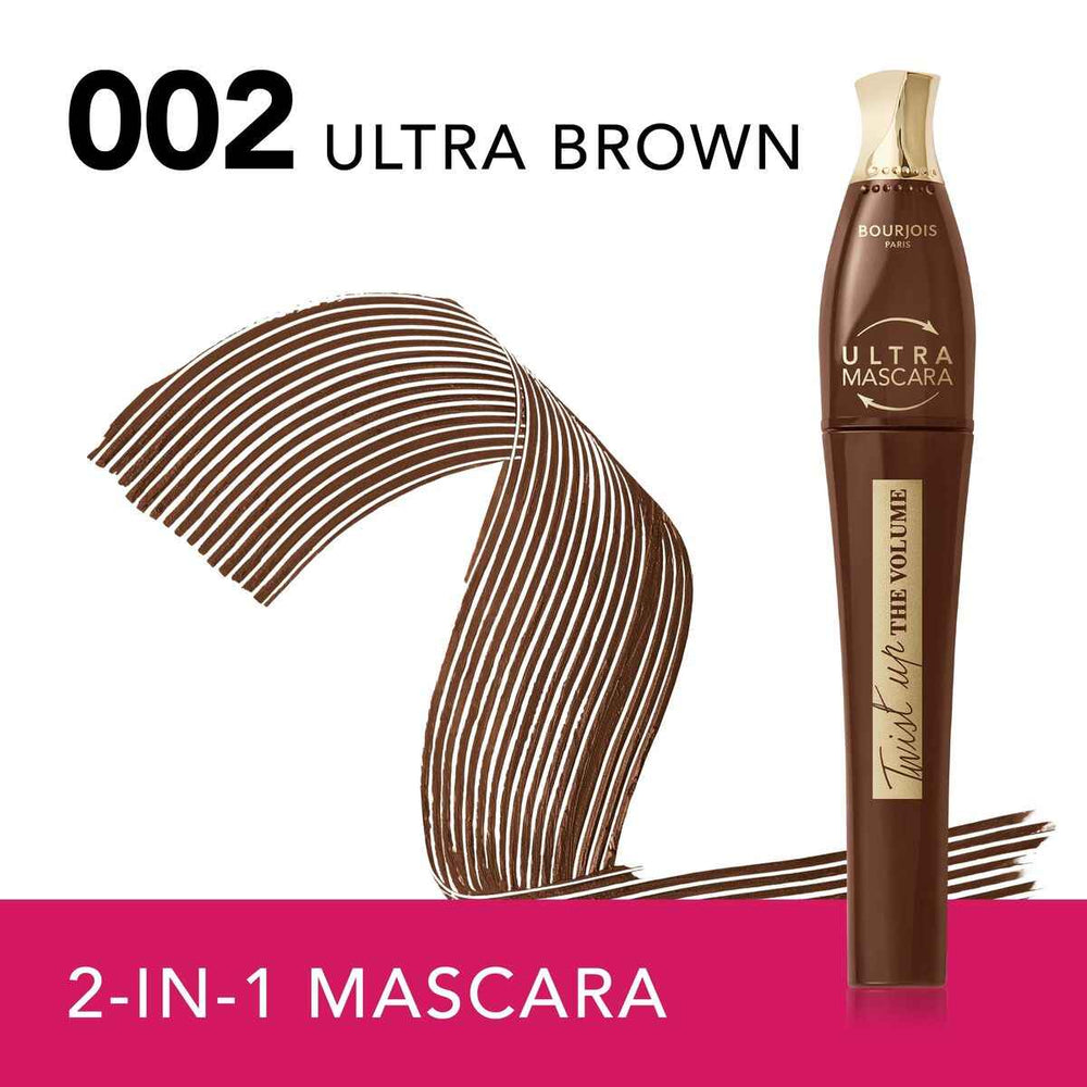 Bourjois Twist Up The Volume – Mascara 002-Brown Unisex, 8 ml