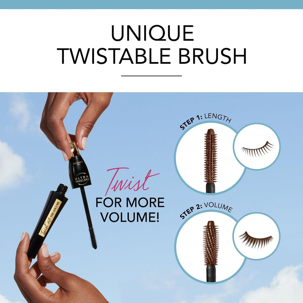 Bourjois Twist Up The Volume – Mascara 002-Brown Unisex, 8 ml