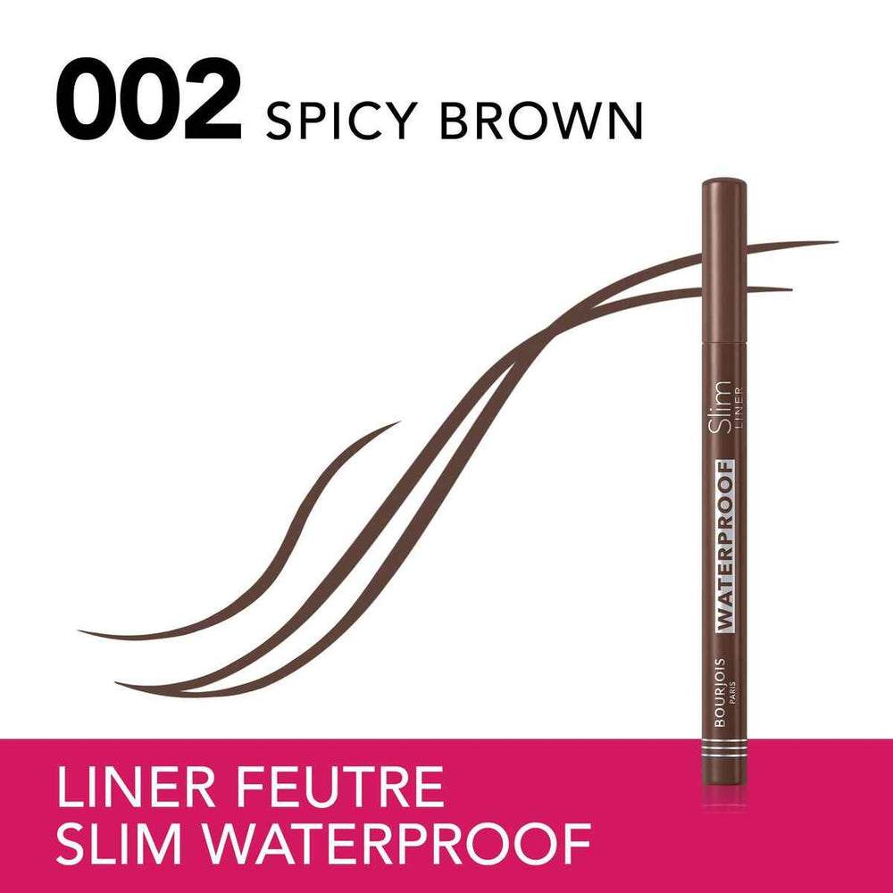 Bourjois Slim Liner Delineador De Ojos Waterproof 002-Spicy Brown 1 U