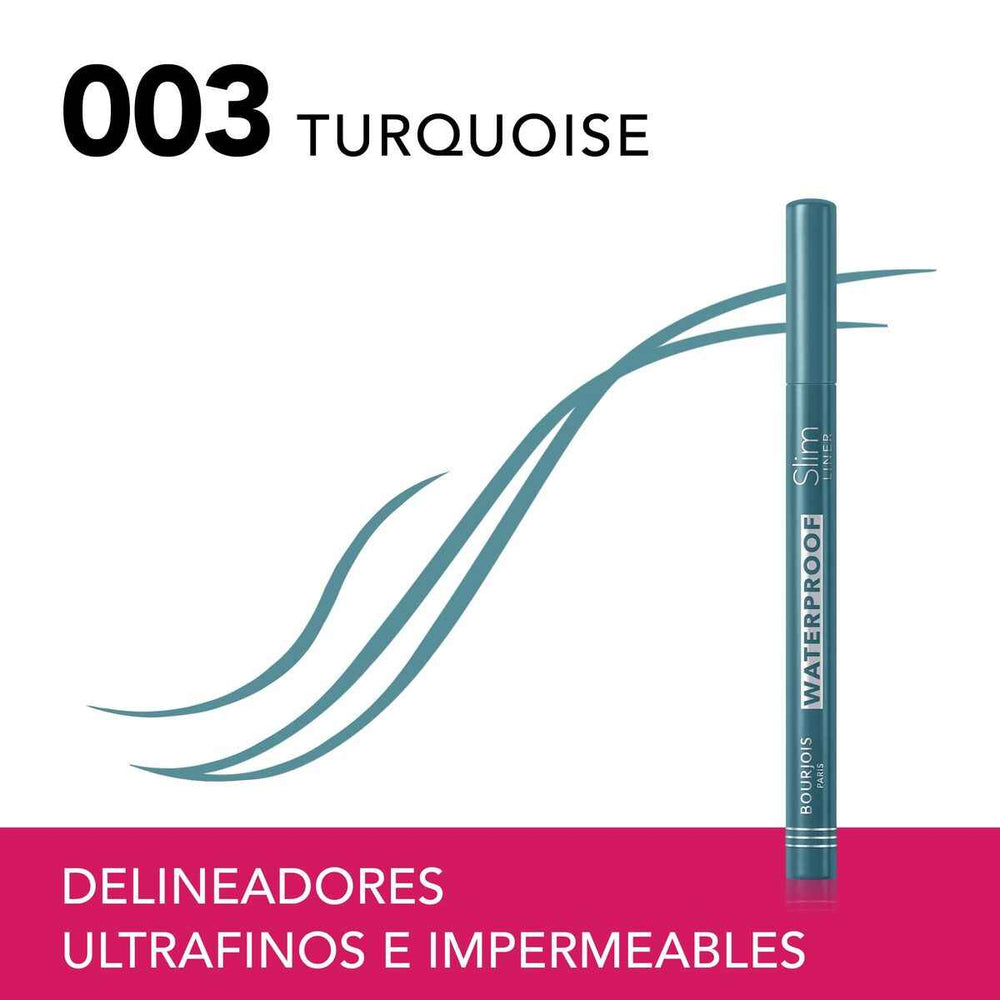 Bourjois Slim Liner Delineador De Ojos Waterproof 003-Turquoise 1 U