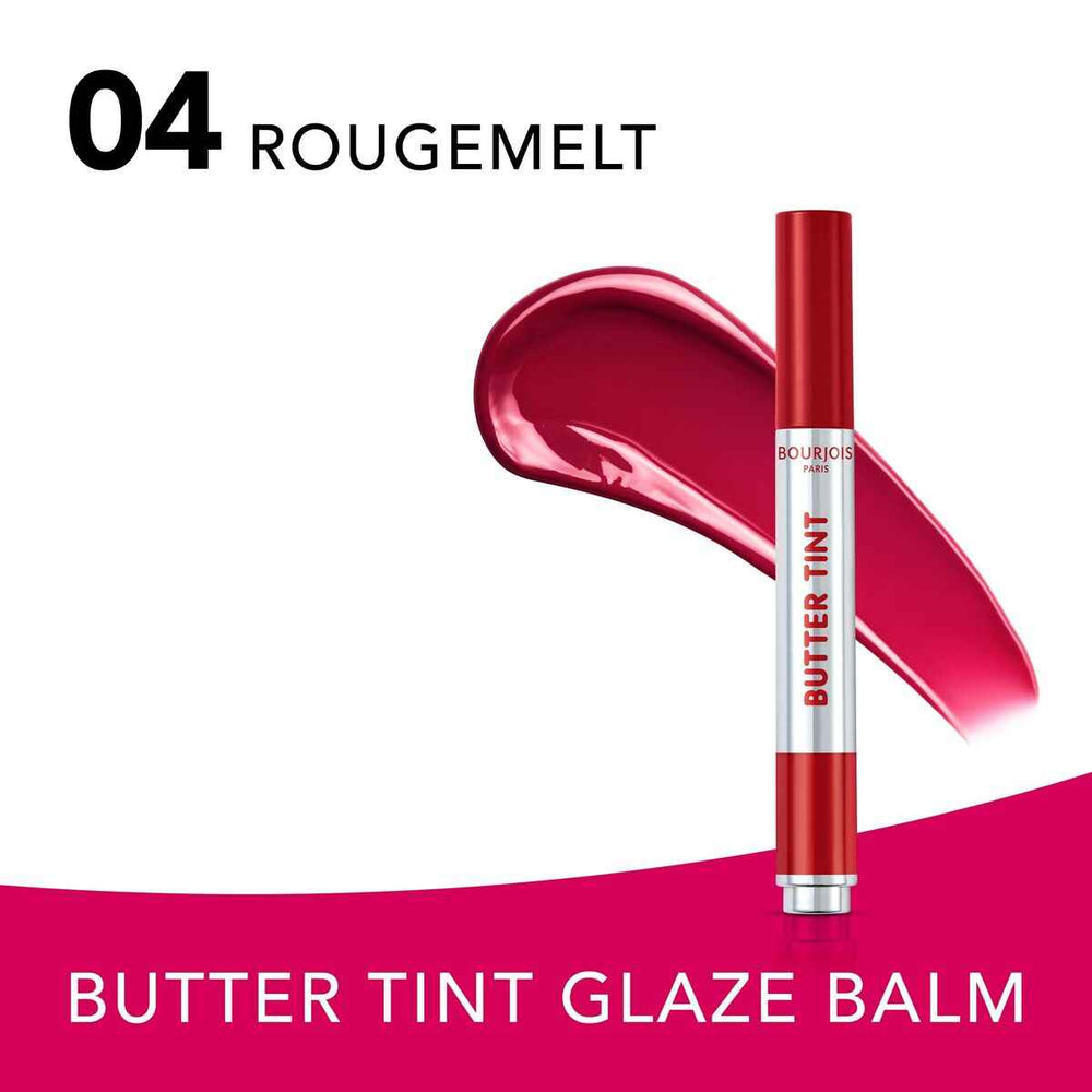 Bourjois Butter Tint Lip Glaze Bálsamo Labial 04-Rougemelt Unisex, 2 g