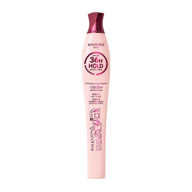 Bourjois Twist, Lift y Freeze – Mascara 36h Hold Unisex, 8 ml