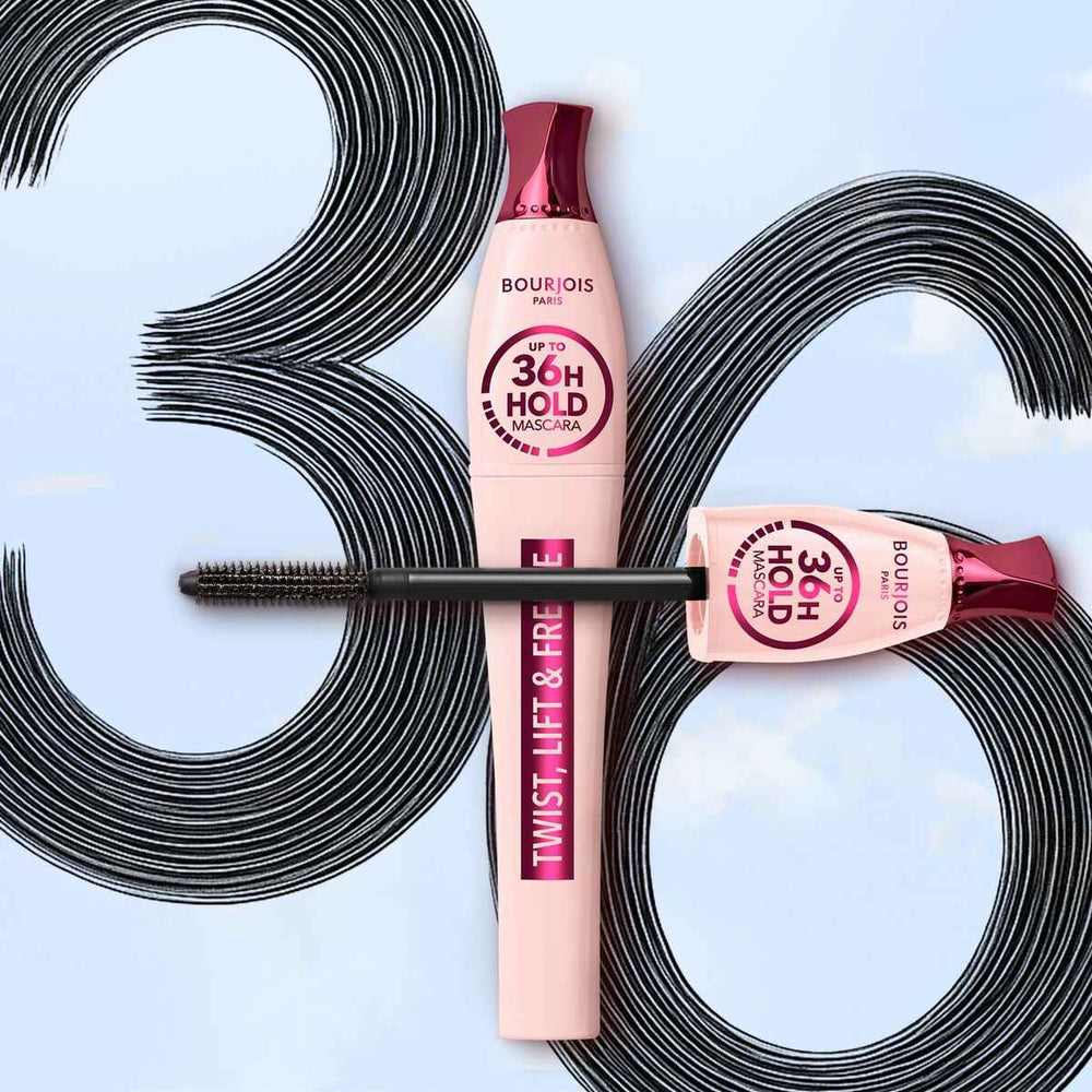 Bourjois Twist, Lift y Freeze – Mascara 36h Hold Unisex, 8 ml