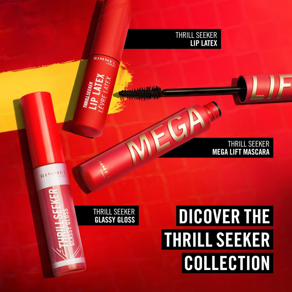 Rimmel London Thrill Seeker Megalift Máscara De Pestañas 001-Black, 12,5 ml