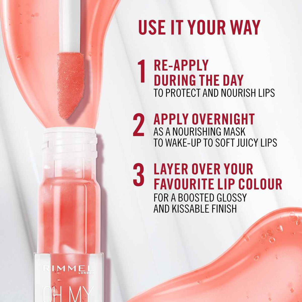 Rimmel London Oh My Gloss! Brillo Labial 08-Deep Cherry Unisex, 4,5 ml