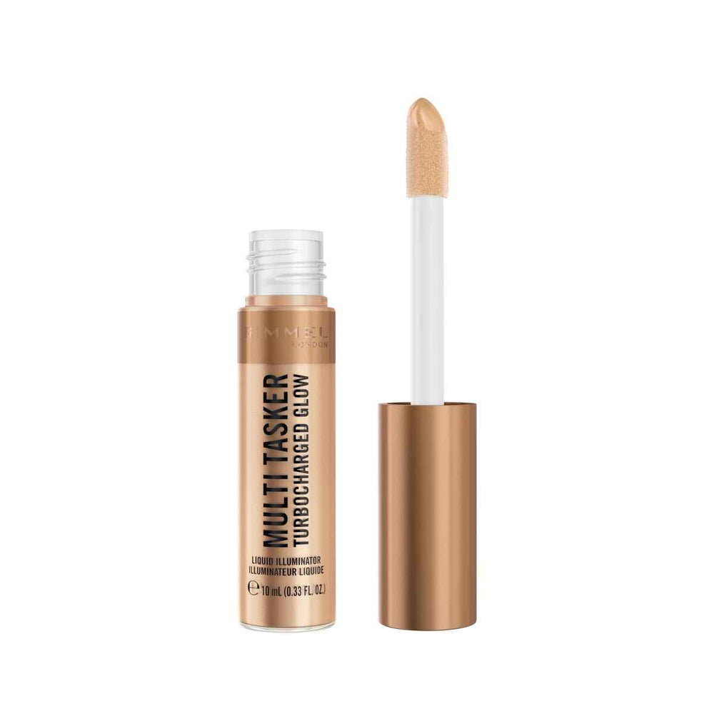 Rimmel London Multi Tasker Turbocharged Iluminador Líquido 006-It's Giving Glow, 10 ml