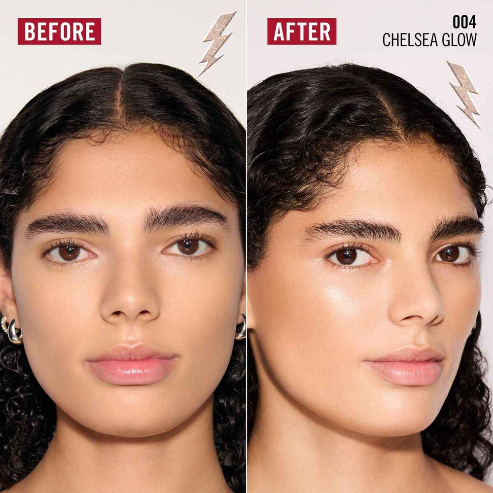 Rimmel London Multi Tasker Turbocharged Iluminador Líquido 004-Chelsea Glow, 10 ml