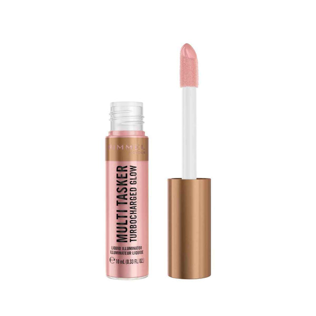 Rimmel London Multi Tasker Turbocharged Iluminador Líquido 005-Iconic As Usual, 10 ml