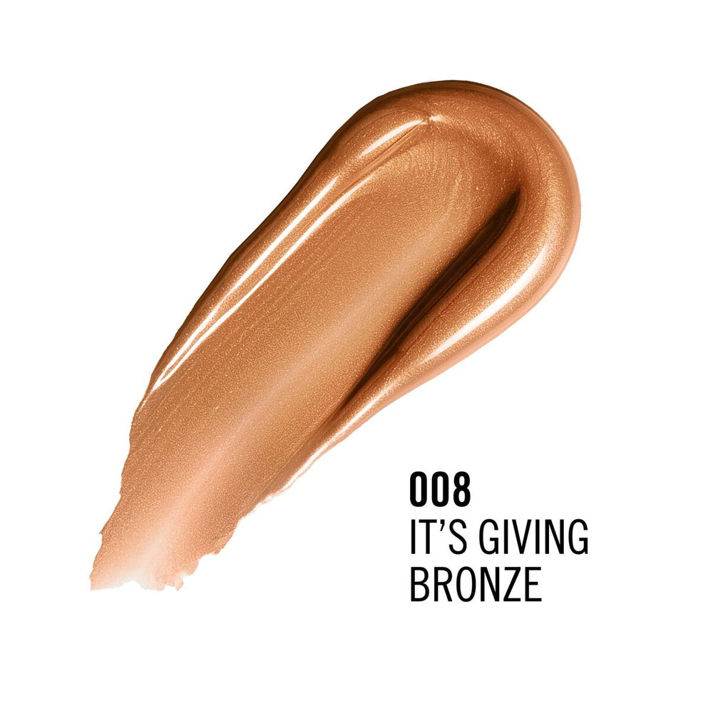 Rimmel London Multi Tasker Turbocharged Iluminador Líquido 008-It's Giving Bronze, 10 ml