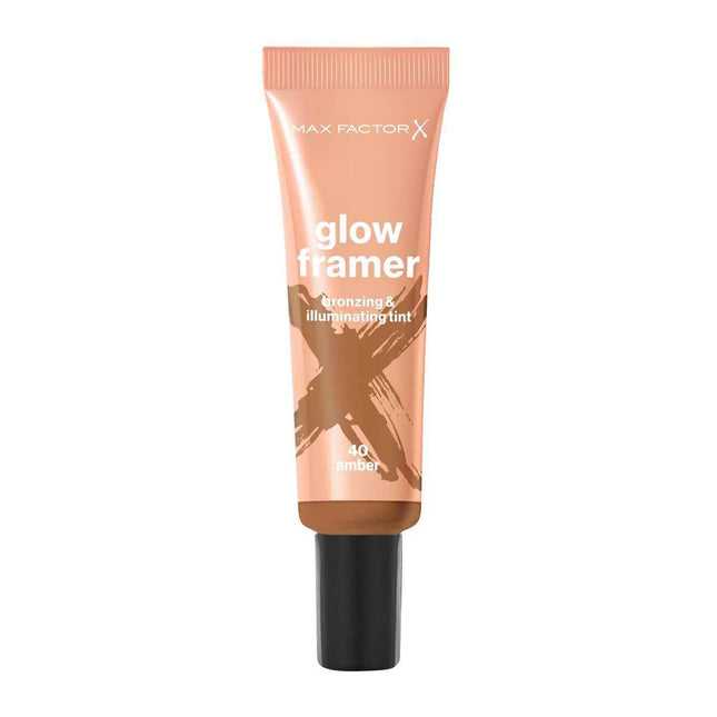 MAX Factor Glow Framer Tinte Bronceador e Iluminador 40-Amber, 30 ml