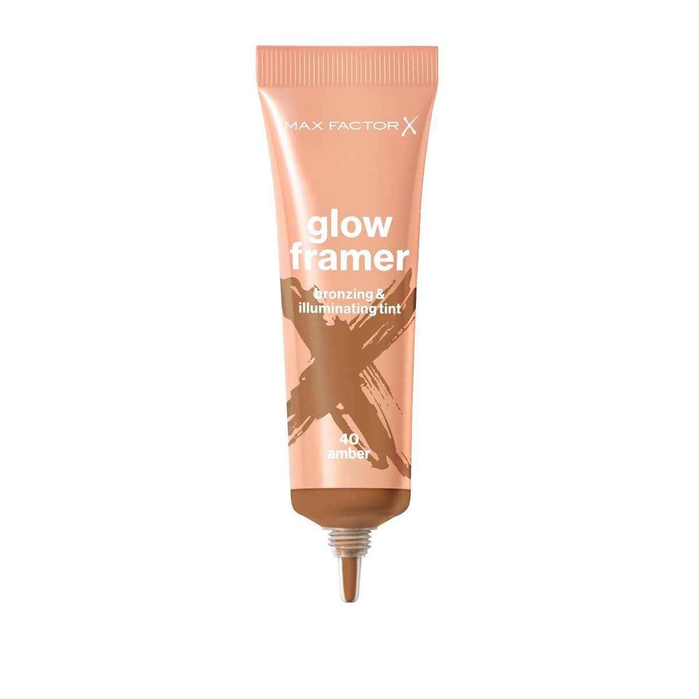 MAX Factor Glow Framer Tinte Bronceador e Iluminador 40-Amber, 30 ml