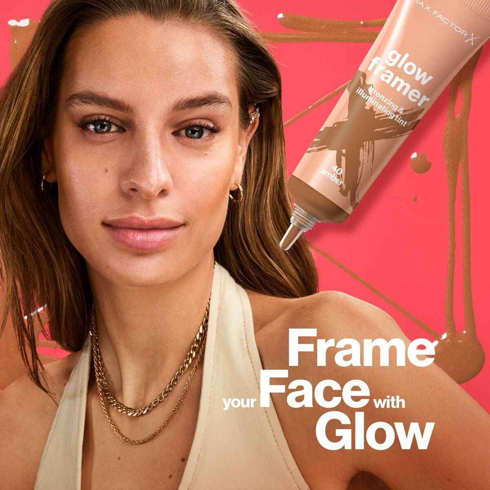 MAX Factor Glow Framer Tinte Bronceador e Iluminador 20-Honey, 30 ml
