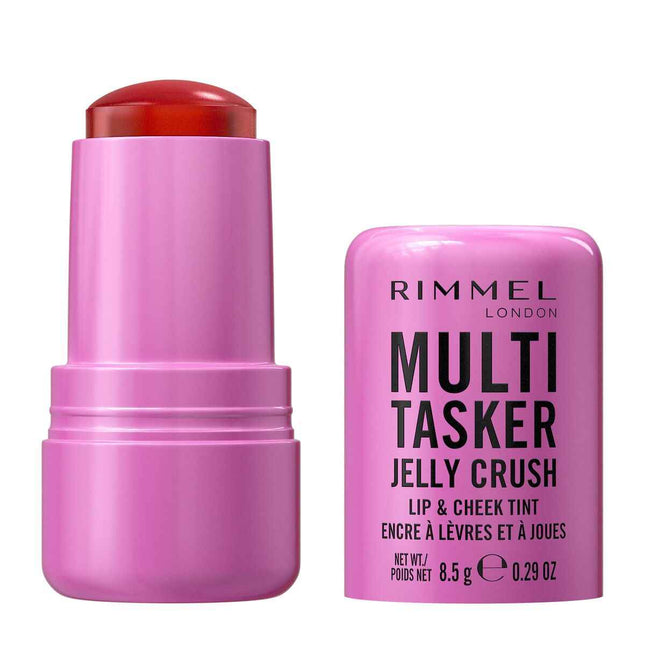 Rimmel London Multitasker Jelly Crush Colorete y Pintalabios En Stick 100-Pink Dash Unisex, 8,5 g
