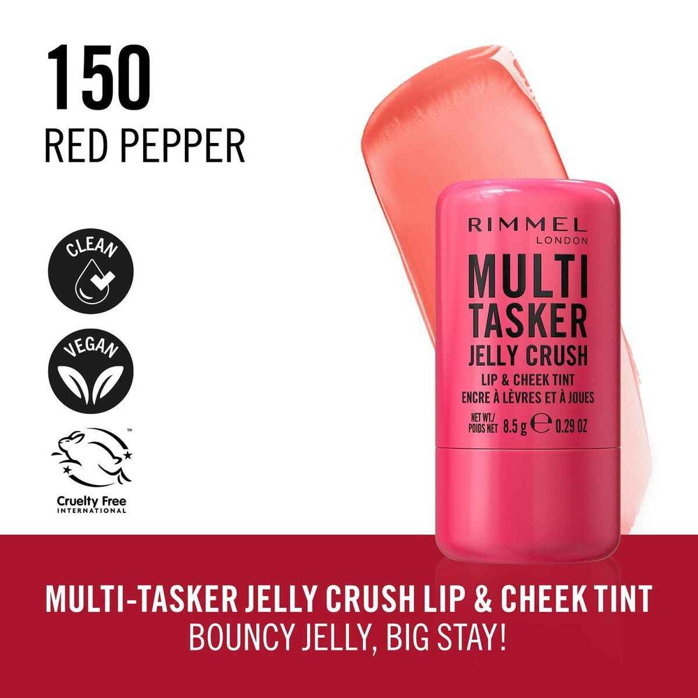 Rimmel London Multitasker Jelly Crush Colorete y Pintalabios En Stick 200-Pink Sublime Unisex, 8,5 g