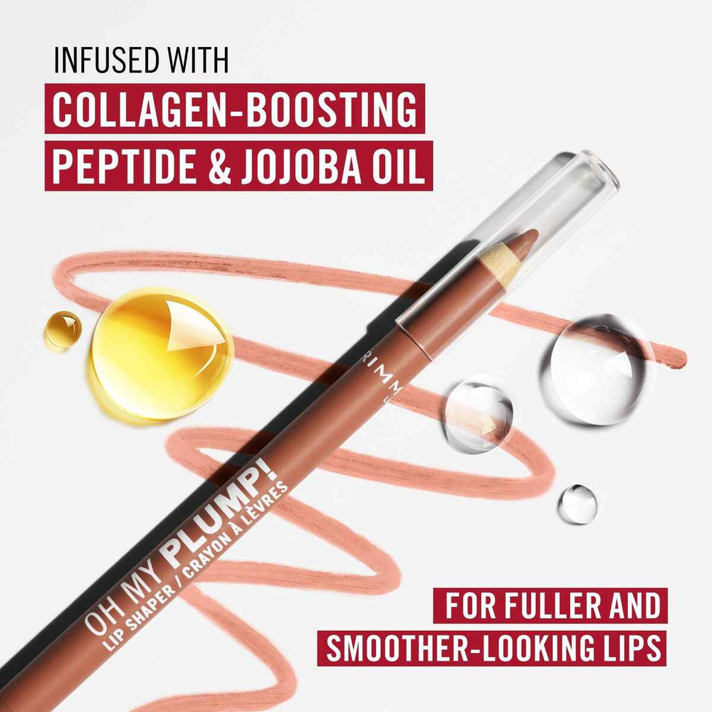 Rimmel London Oh My Plump! Perfilador De Labios 010-Iconic Beige Unisex, 1,2 g