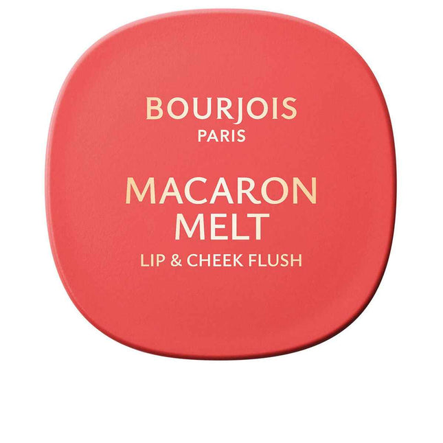 Bourjois Macaron Melt Colorete Para Mejillas y Labios 3-Peach Tatin Unisex, 8 g