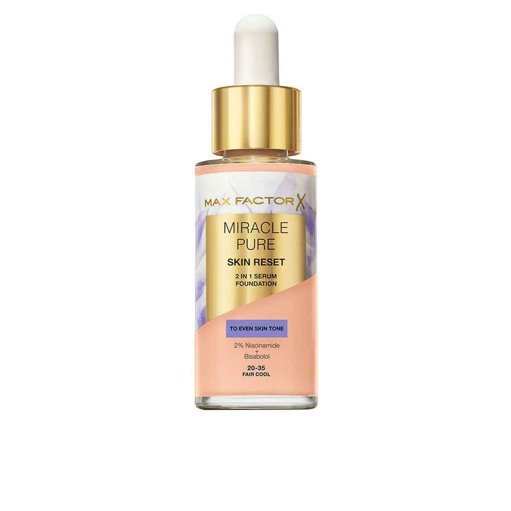 MAX Factor Miracle Pure Sérum Renovador 2 En 1 Fair Cool Unisex, 30 ml