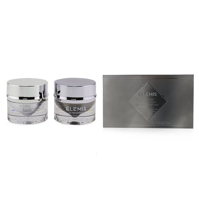 Elemis Ultra Smart Pro-Collagen Day & Night Eye Treatment Duo (1x Morning Balm, 1x Evening Cream, Tool) 2x10ml/0.3oz