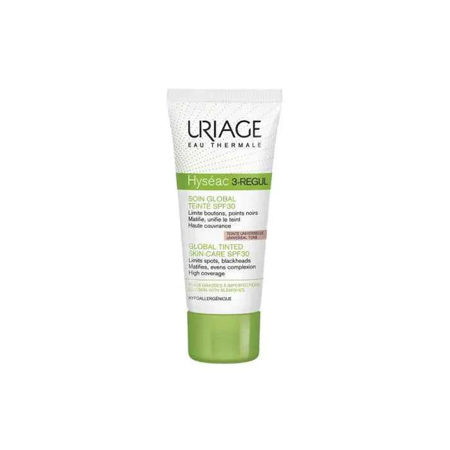 Uriage Hyséac 3-Regul Global Tinted Skin Care Spf30 Universal Tone Unisex, 40 ml