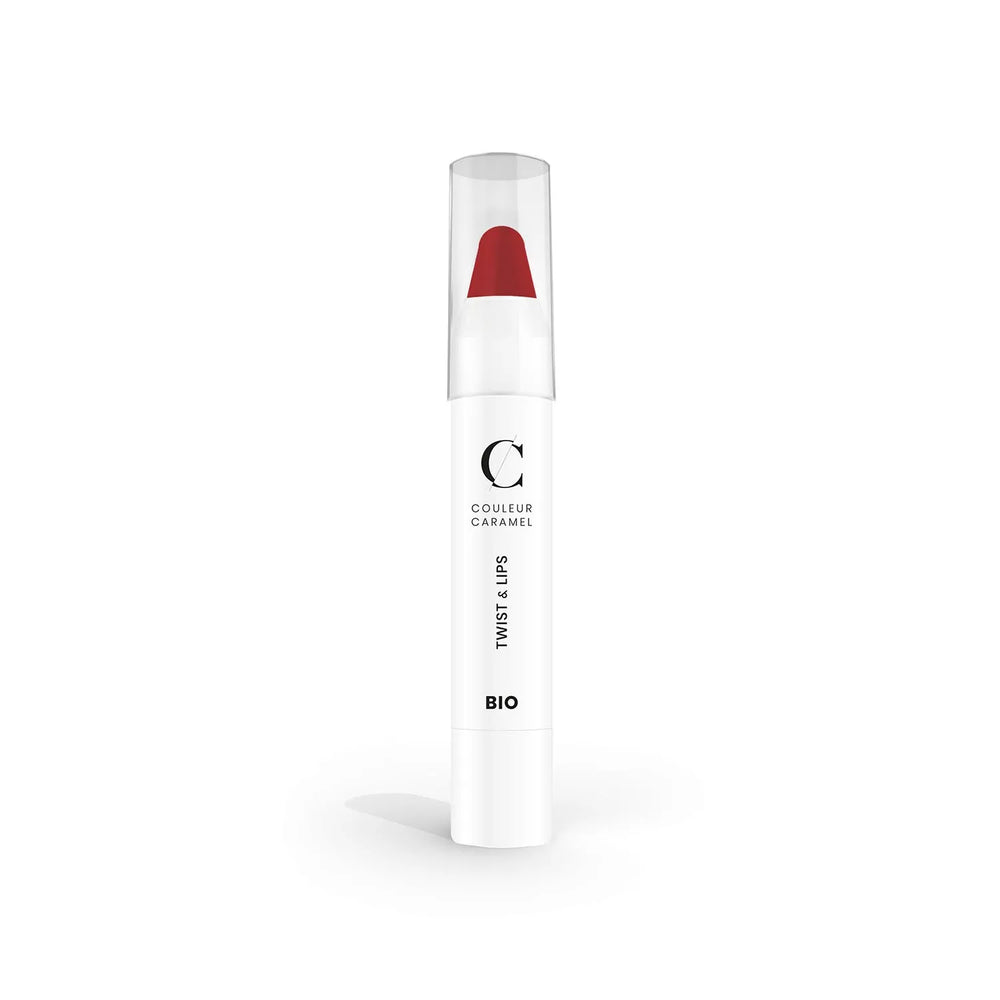 Couleur Caramel Twist y Lips Barra De Labios 405 Matt Red Unisex, 1 Units