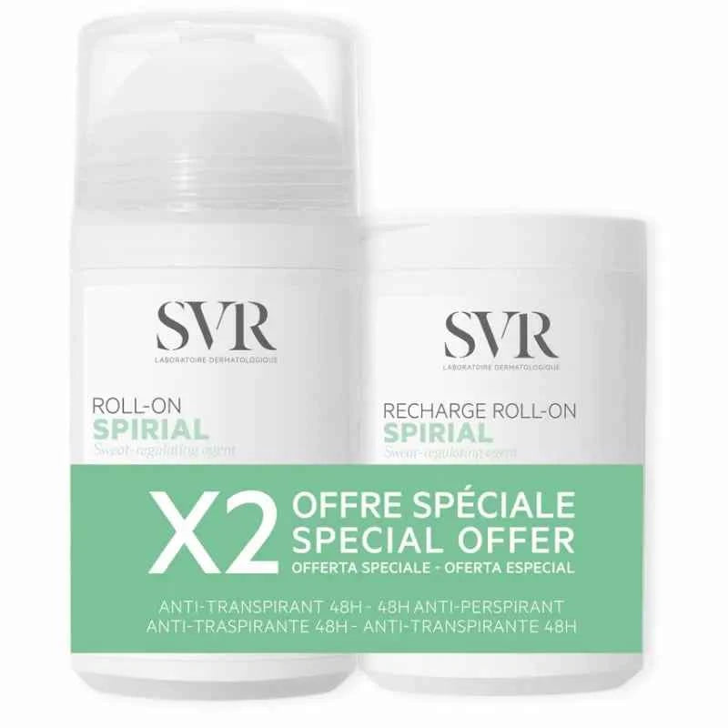 SVR Spirial 48H Anti-Perspirant Roll-On 50 ml + Roll-On Refill Unisex, 50 ml