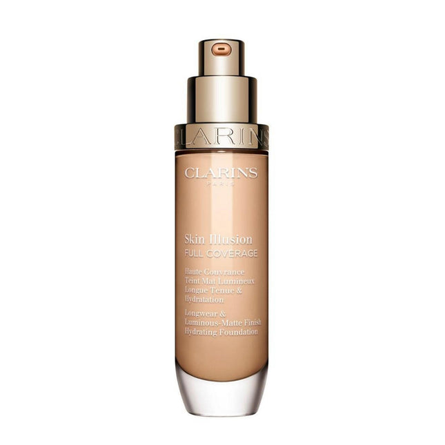 Clarins Skin Illusion Full Coverage – Liquid Foundation for Women, 103N, 30 ml