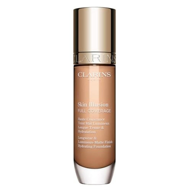 Clarins Skin Illusion Waterproof Matte Finish – Liquid Foundation for Women, 107C, 28 ml