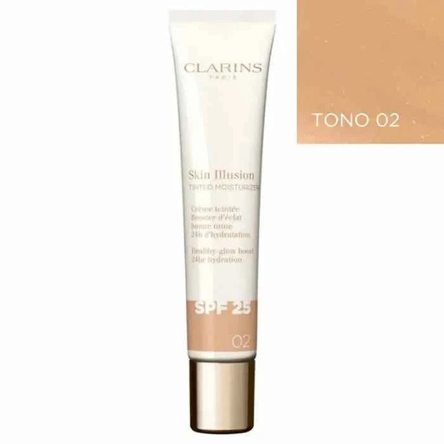 Clarins Skin Illusion Tinted Moisturizer Spf25 02 Unisex, 40 ml