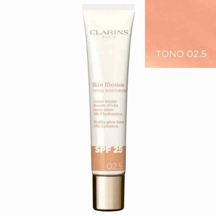 Clarins Skin Illusion Tinted Moisturizer Spf25 02.5 Unisex, 40 ml