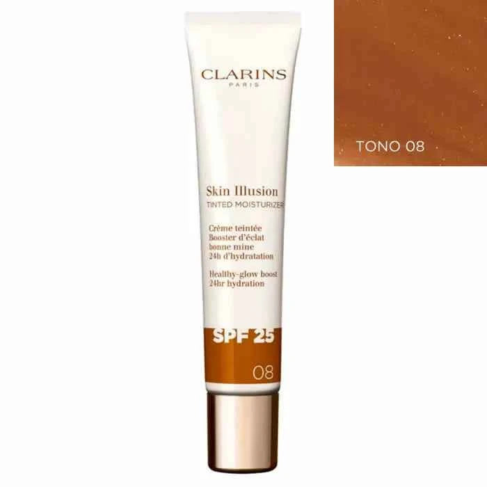 Clarins Skin Illusion Tinted Moisturizer Spf25 08 Unisex, 40 ml