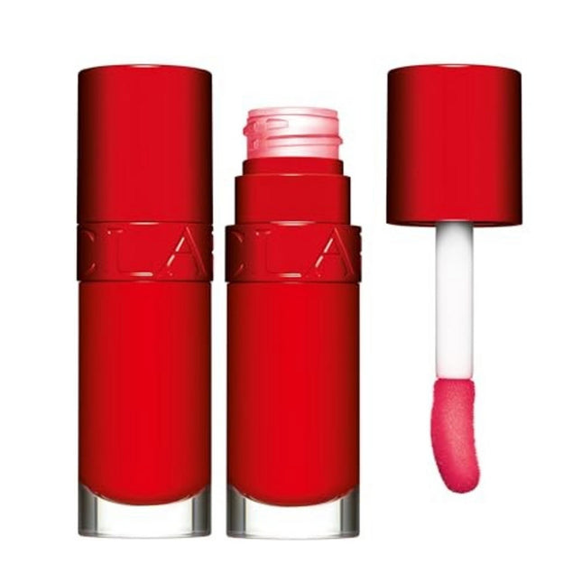 Clarins Lip Comfort Oil Hydrating – Lip Oil for Women, 54, Iconic Red, 7 ml