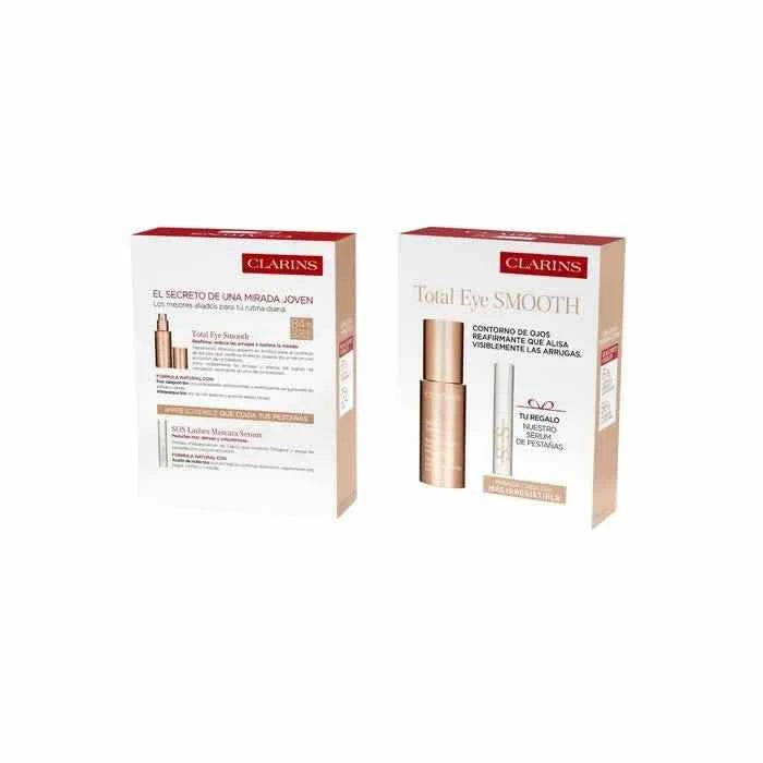 Clarins Total Eye Smooth 15 ml Unisex, Set 2 Pieces