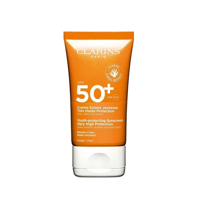 Clarins Crema Solar Muy Alta Protección Uva-Uvb 50 Unisex, 50 ml