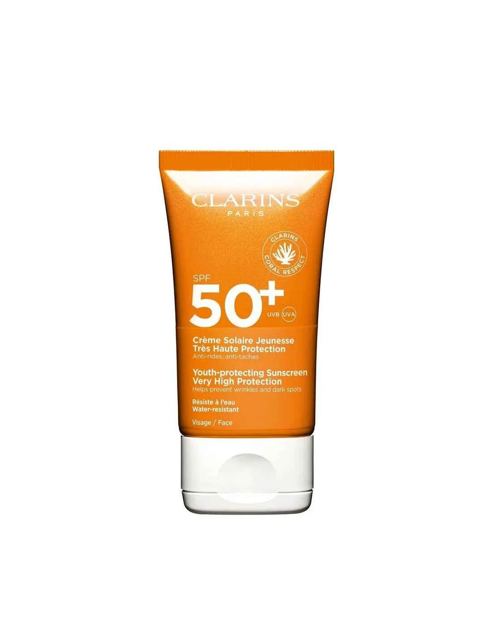 Clarins Crema Solar Muy Alta Protección Uva-Uvb 50 Unisex, 50 ml