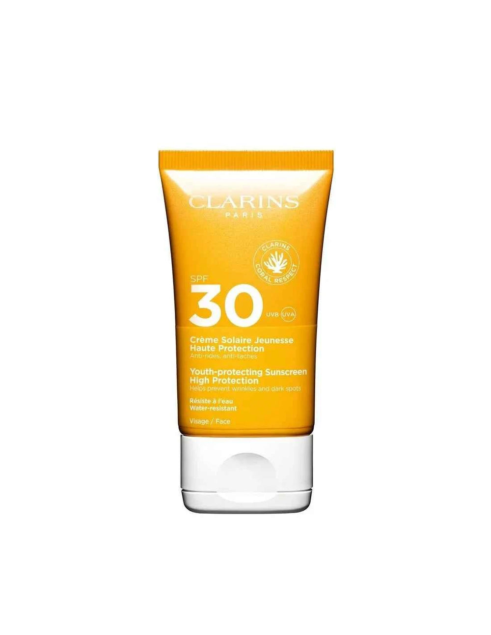Clarins Crema Solar Alta Protección Uvb 30 Uva Unisex, 50 ml