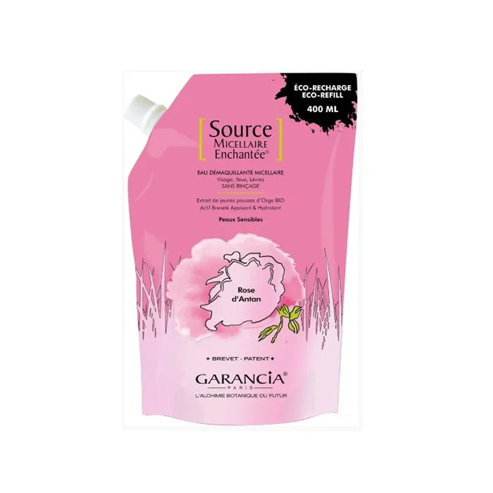 Garancia Source Micellaire Enchanté Rose Of Yesteryear Eco-Refill Makeup Remover Unisex, 400 ml