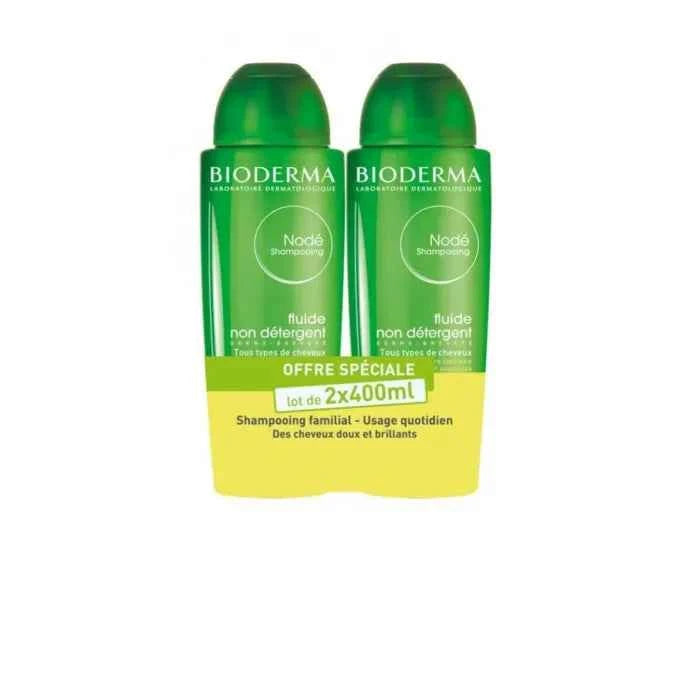 Bioderma Nodé Non Detergent Fluid – Shampoo Unisex, 2x200 ml