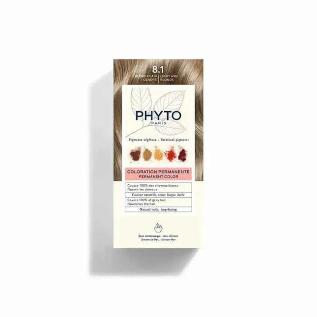 Phyto Paris Phyto Hair Colour By Phytocolor 8.1 Light Ash Blonde Unisex, 180 g