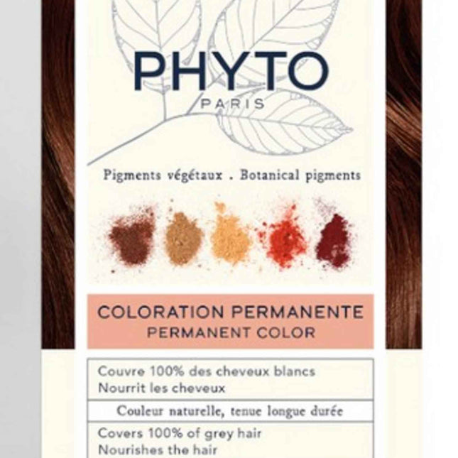 Phyto Color Kit Coloration – Permanent Hair Dye for Women, 6.34 Intense Dark Copper Blonde, 1 pcs