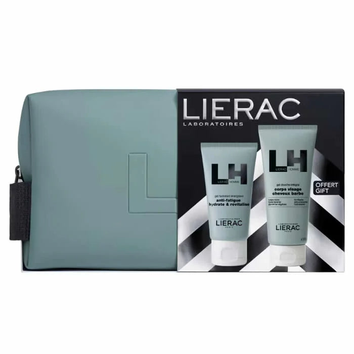 Lierac Homme – Gel Hydratant Anti Fatigue 50 ml Unisex, Set 3 Pieces