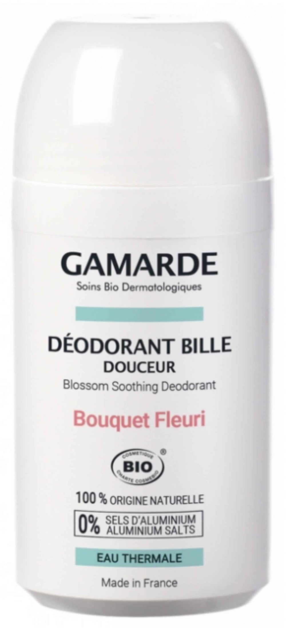 Gamarde Bio Anti-Perspirant Floral – Deodorant Roll-On for Women, 50 ml